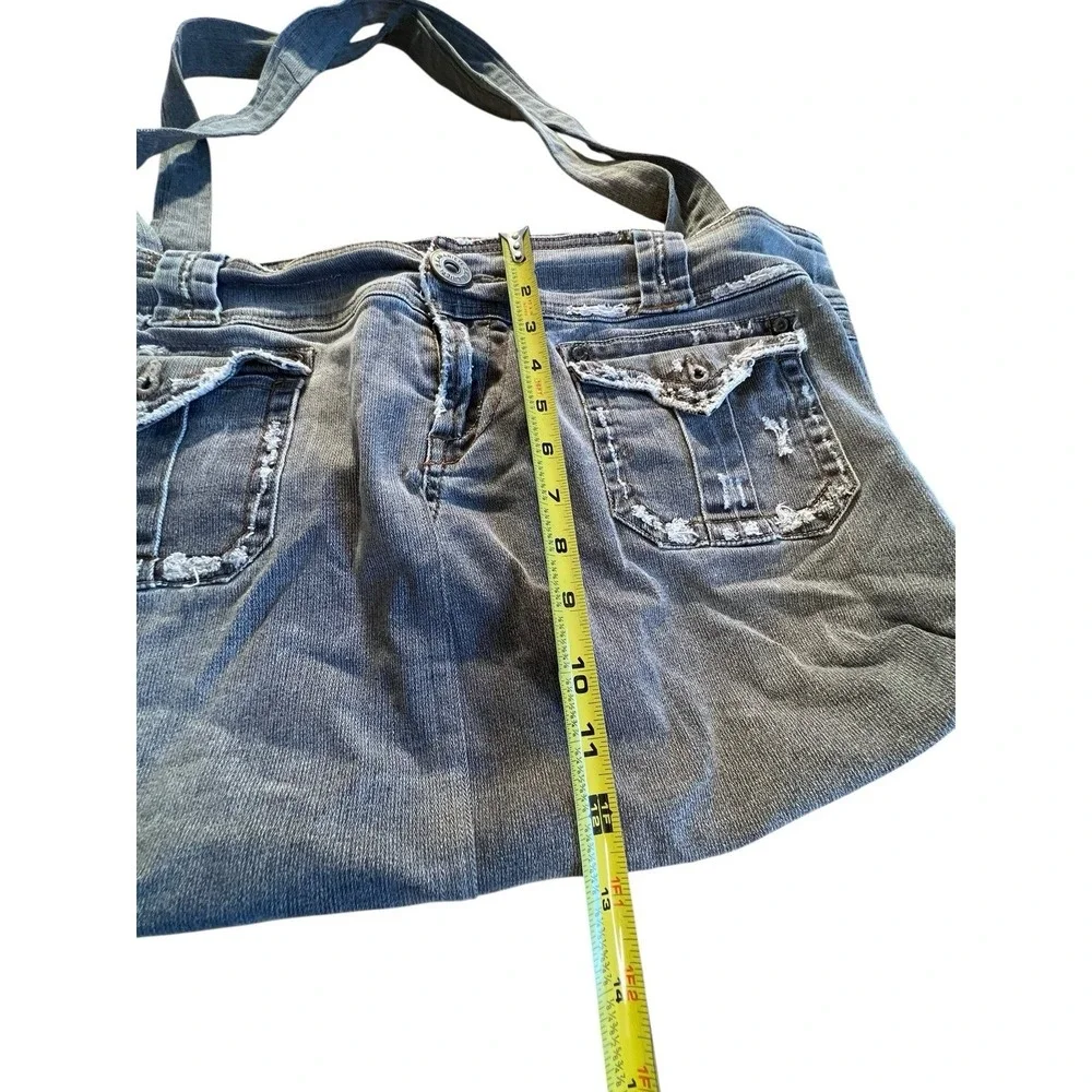Z Cavaricci Denim Deluxe Rare Purse Handbag Vintage‎ Faded Black
